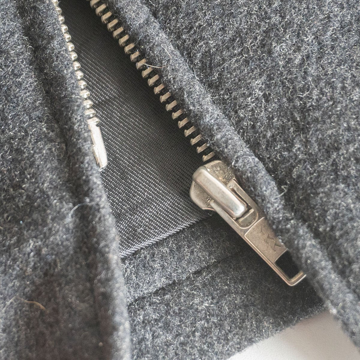 agnes b. homme Wool zip jacket Gray Size 2
