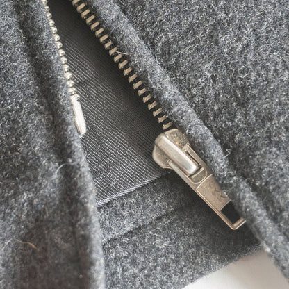 agnes b. homme Wool zip jacket Gray Size 2