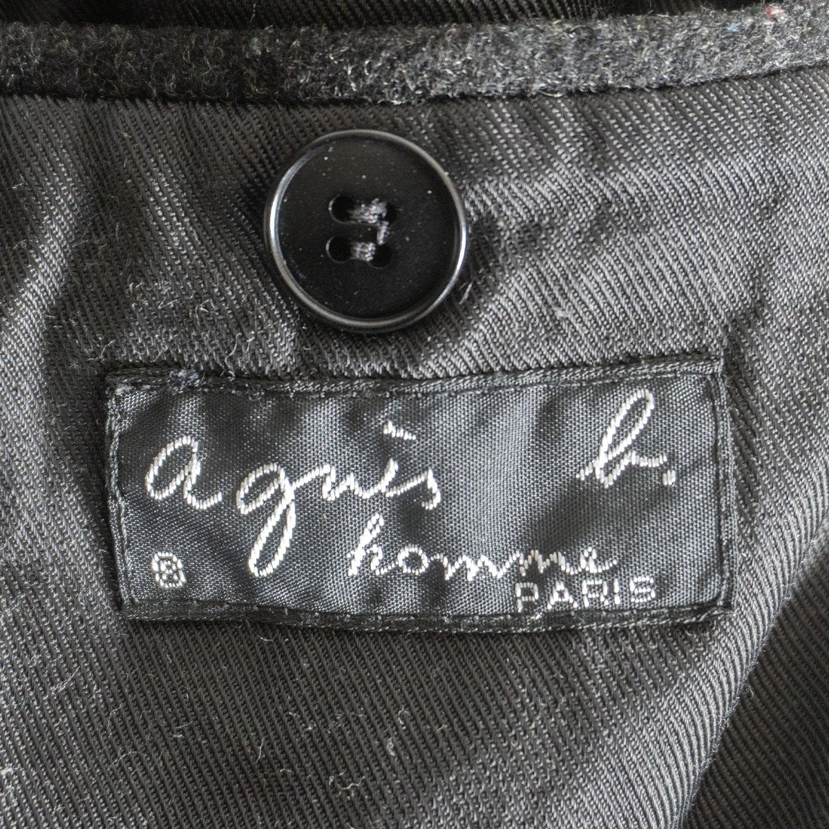 agnes b. homme Wool zip jacket Gray Size 2