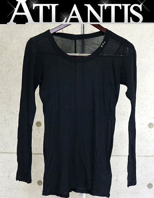 CHROME HEARTS Long Sleeve Tee Stack Charm Black Size S