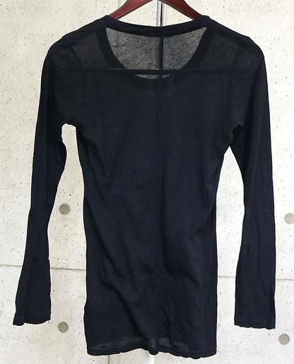 CHROME HEARTS Long Sleeve Tee Stack Charm Black Size S
