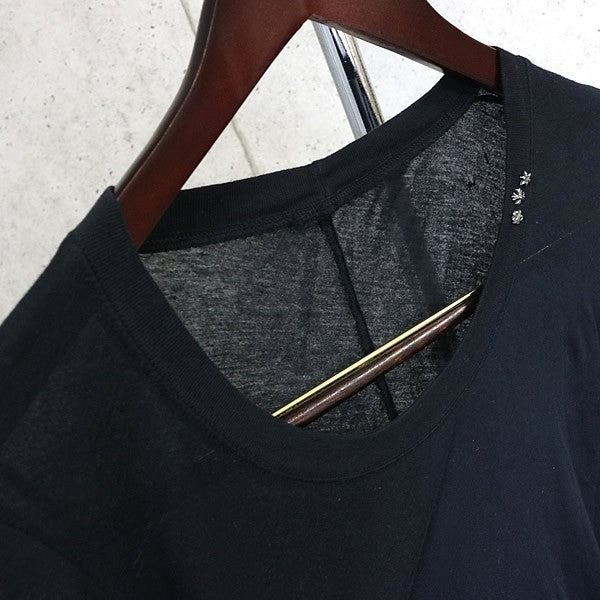 CHROME HEARTS Long Sleeve Tee Stack Charm Black Size S