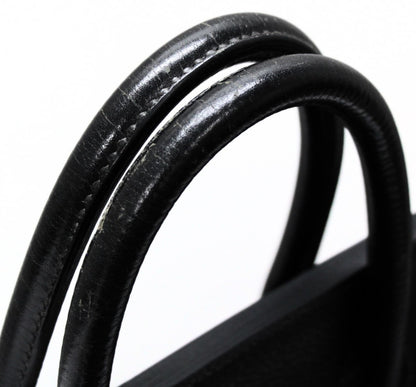 HERMES Haut à Courroies 55 Black Ardennes Leather Bag