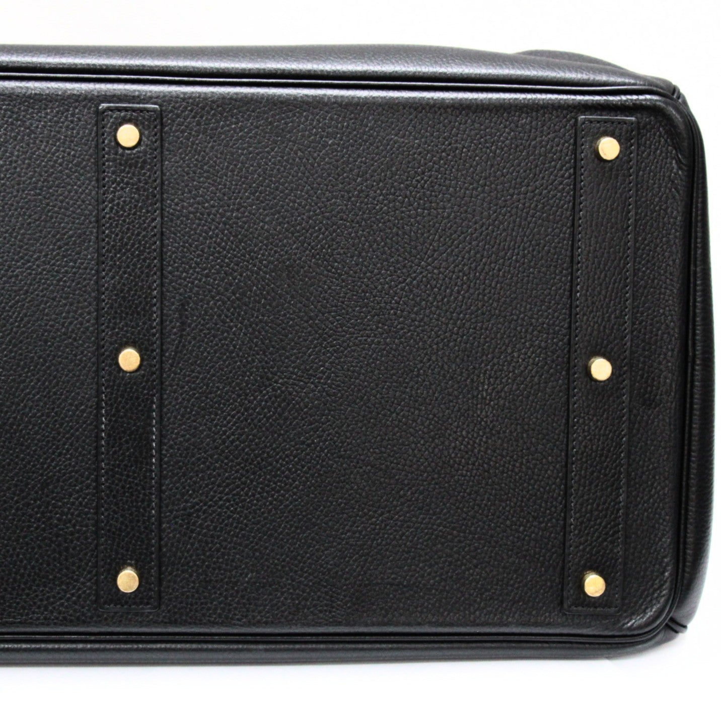 HERMES Haut à Courroies 55 Black Ardennes Leather Bag