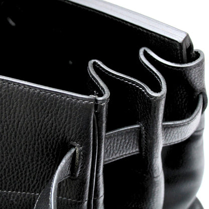 HERMES Haut à Courroies 55 Black Ardennes Leather Bag