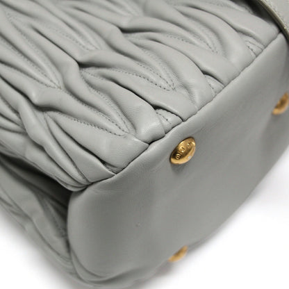 miumiu Matelasse Leather Cornflower Bucket Bag Size ONE SIZE