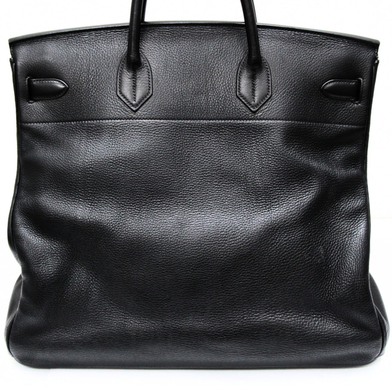 HERMES Haut à Courroies 45 GHW Black Clemence Bag