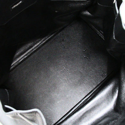 HERMES Haut à Courroies 45 GHW Black Clemence Bag