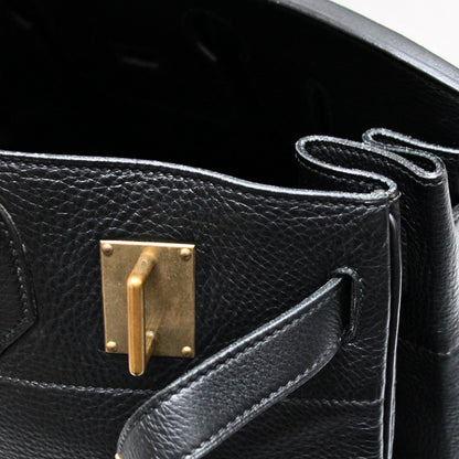 HERMES Haut à Courroies 45 GHW Black Clemence Bag