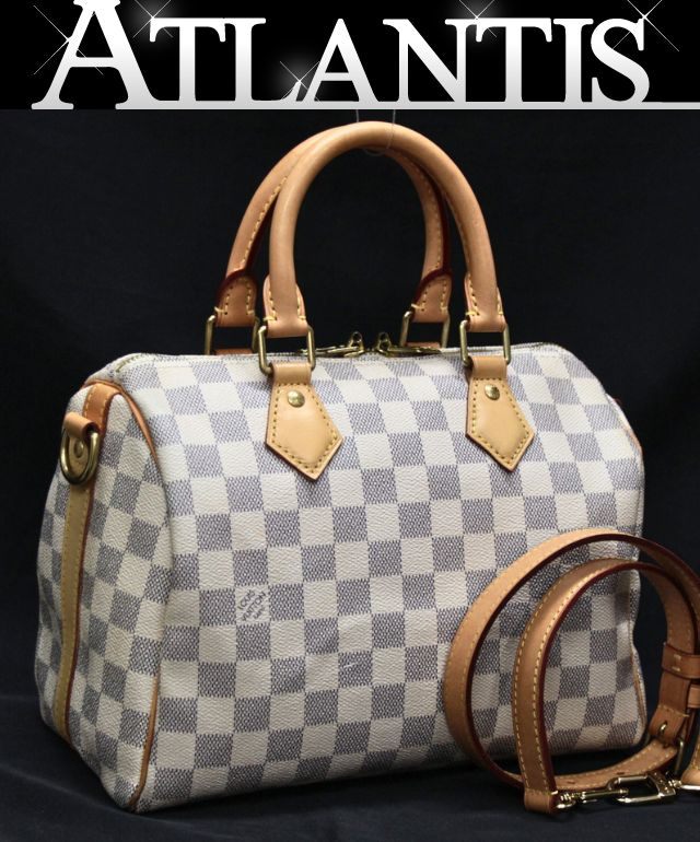 Louis Vuitton Speedy Bandouliere 25 Bag White Size ONE SIZE