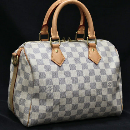 Louis Vuitton Speedy Bandouliere 25 Bag White Size ONE SIZE