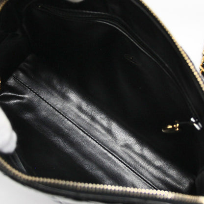 CHANEL Vintage Matelasse Patent Bag Black Size ONE SIZE
