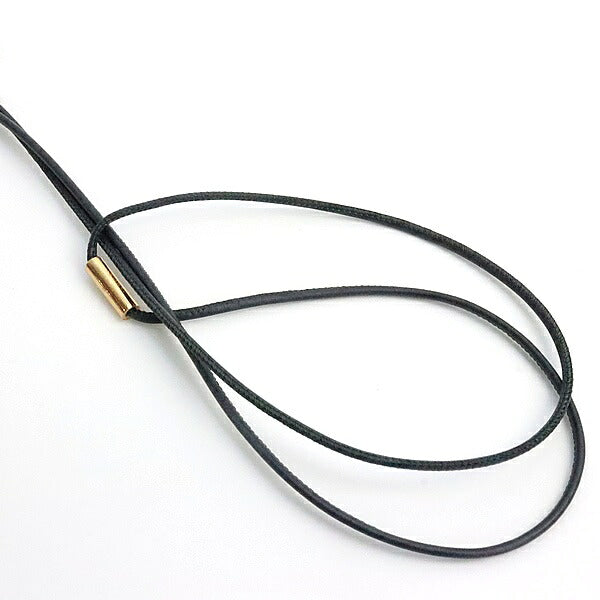 HERMES Mon Petit Kelly PM Swift Black Gold Necklace Size ONE SIZE