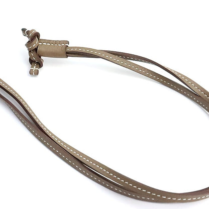 HERMES O'Kelly GM Cadena Swift Etoupe Silver Necklace Size ONE SIZE