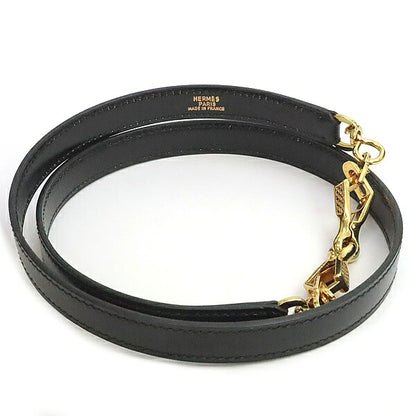HERMES Vintage Kelly 28 Boxcalf Black GHW Handbag Size ONE SIZE
