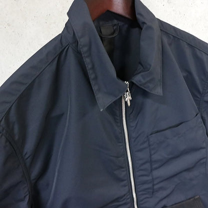 CHROME HEARTS Carpenter Leather Pocket Zip Shirt Size M