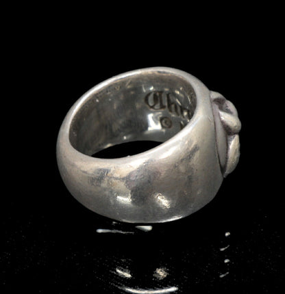 CHROME HEARTS Celtic In Band Silver Ring Size ONE SIZE