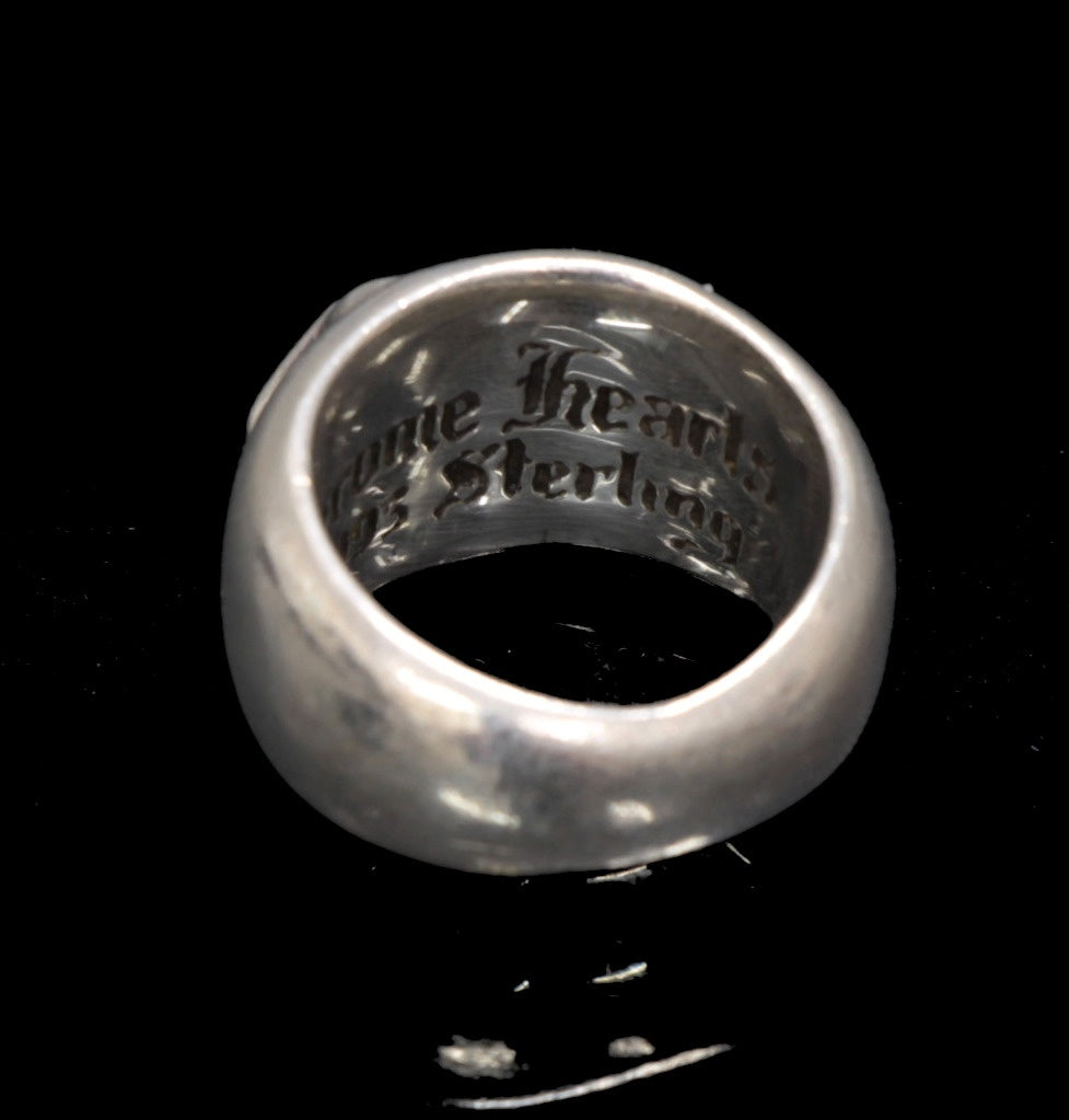 CHROME HEARTS Celtic In Band Silver Ring Size ONE SIZE