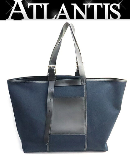 HERMES Etriviere Pocket 35 Tote Black Silver Size ONE SIZE