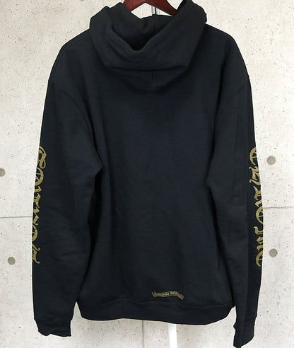 CHROME HEARTS Old English Logo Zip Hoodie Black/Olive Size L