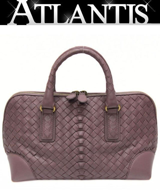 BOTTEGA VENETA Intrecciato Handbag Purple Size ONE SIZE