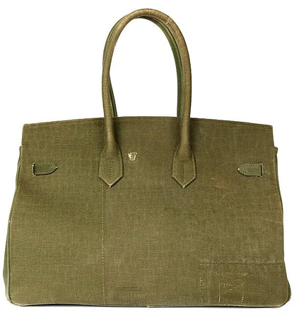 READYMADE Birkin 40 Croc Embossed Bag Khaki Size ONE SIZE