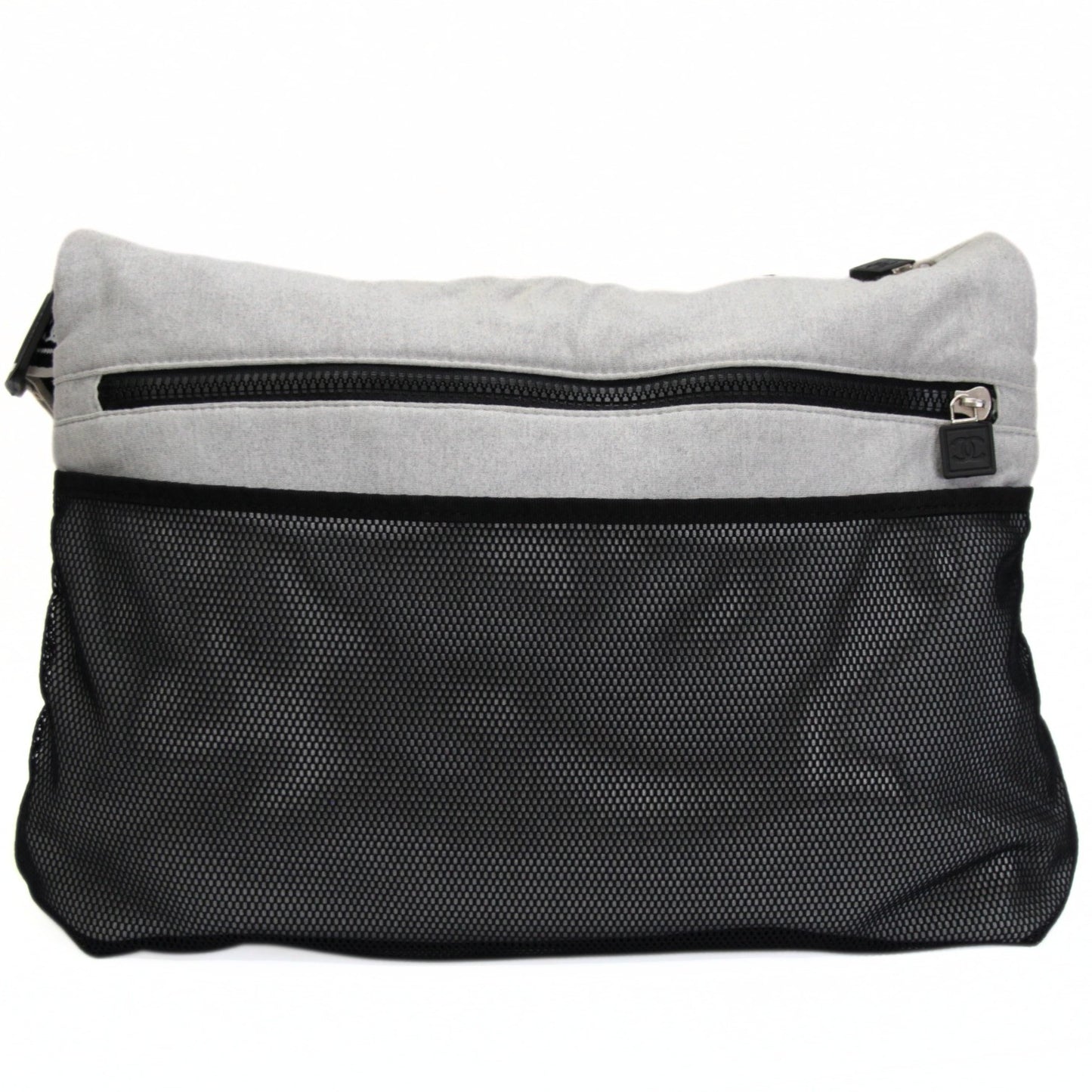 CHANEL Chanel Sport Chocobar Cotton Bag Gray Size ONE SIZE