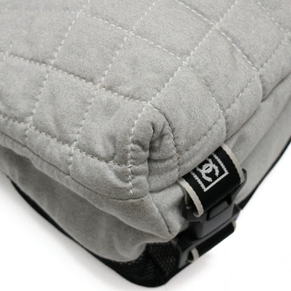 CHANEL Chanel Sport Chocobar Cotton Bag Gray Size ONE SIZE