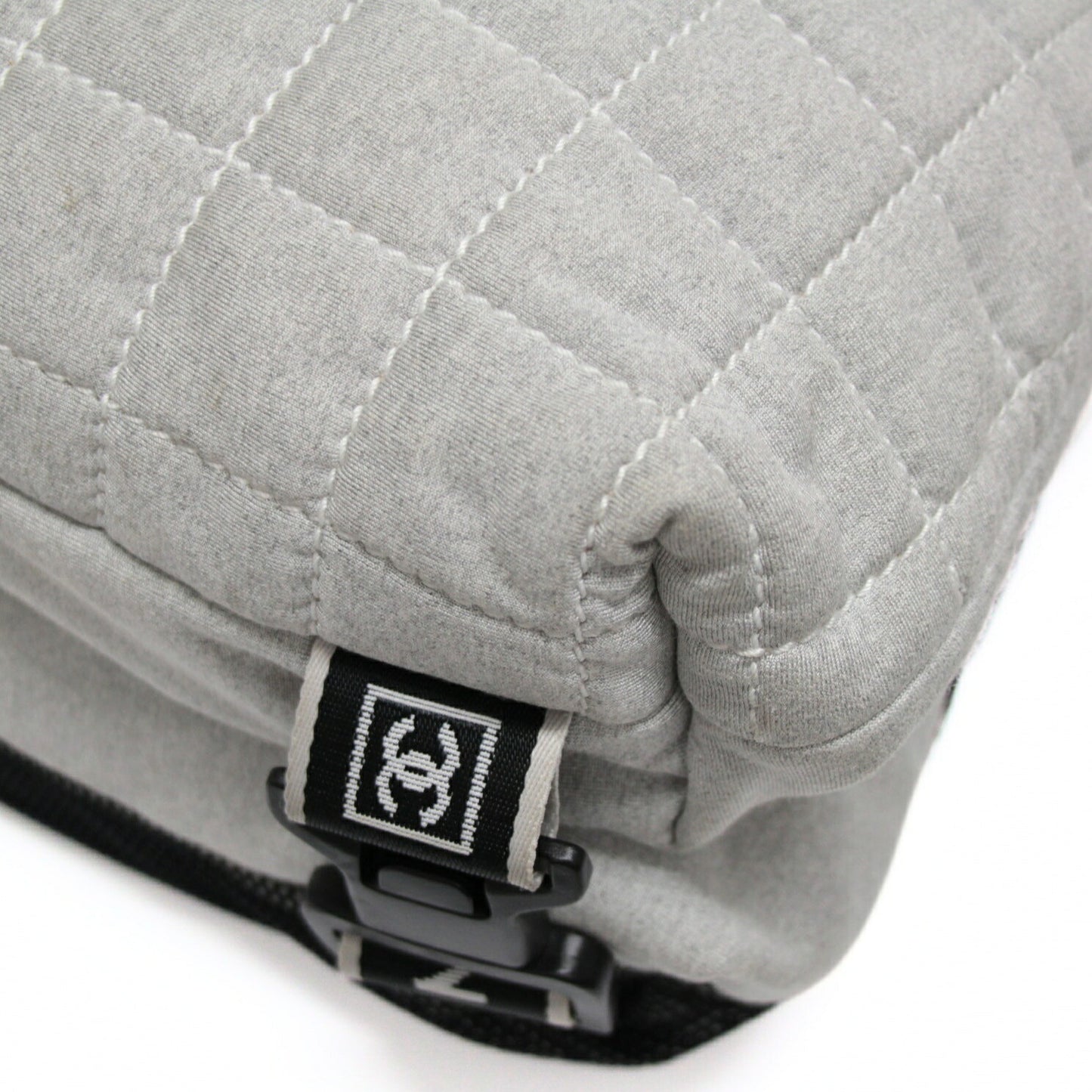 CHANEL Chanel Sport Chocobar Cotton Bag Gray Size ONE SIZE