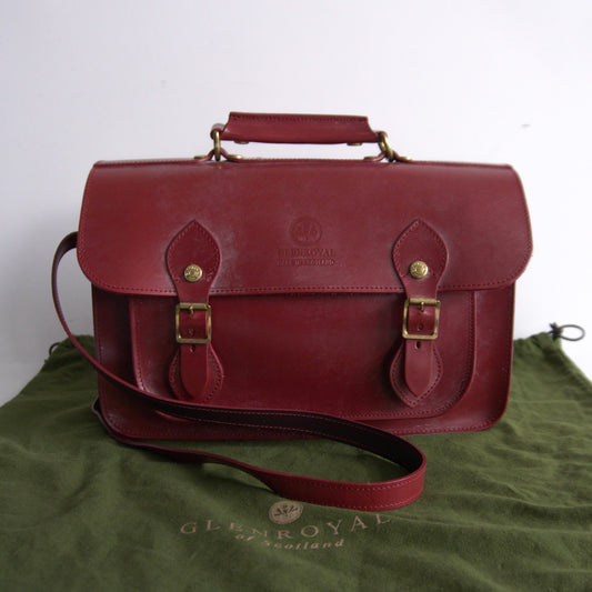 GLENROYAL Bridle Leather Satchel Shoulder Bag Size ONE SIZE