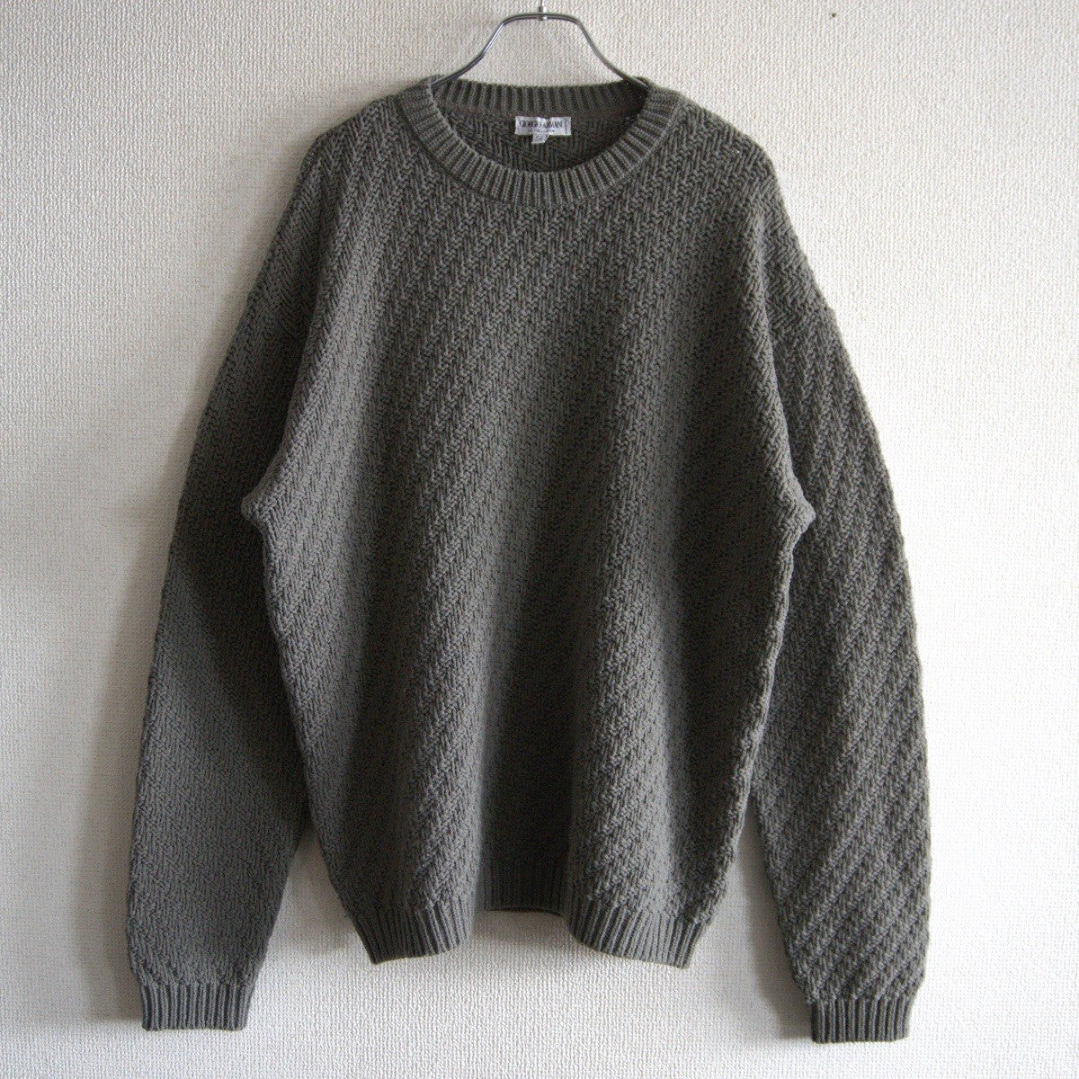 Giorgio Armani 90S Loose synthetic knit Sweater Size 50