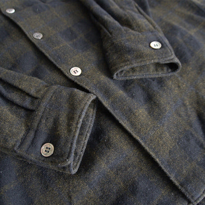 Comme des Garcons Wool Plaid Shirt Green Size L