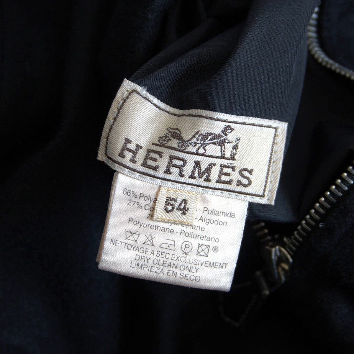 Hermes Cashmere Nylon Reversible Jacket Size 54