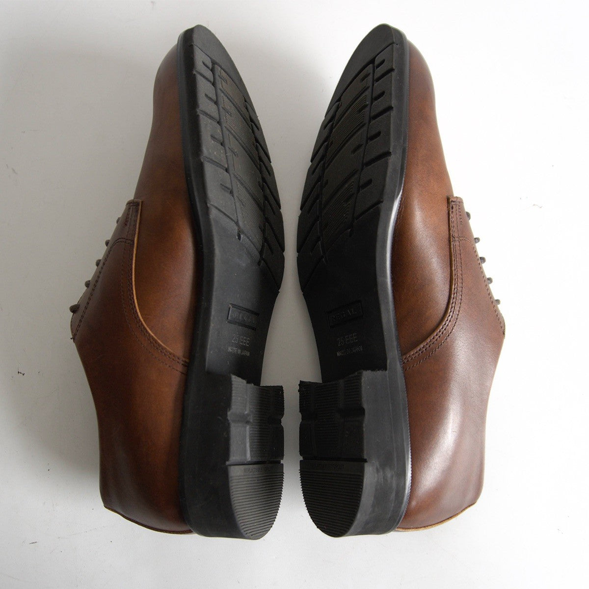 REGAL Plain Toe Leather Shoes Size 25EEE