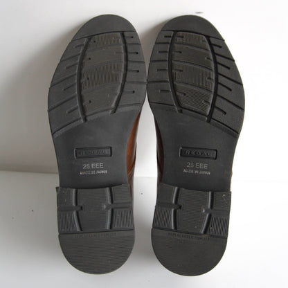 REGAL Plain Toe Leather Shoes Size 25EEE