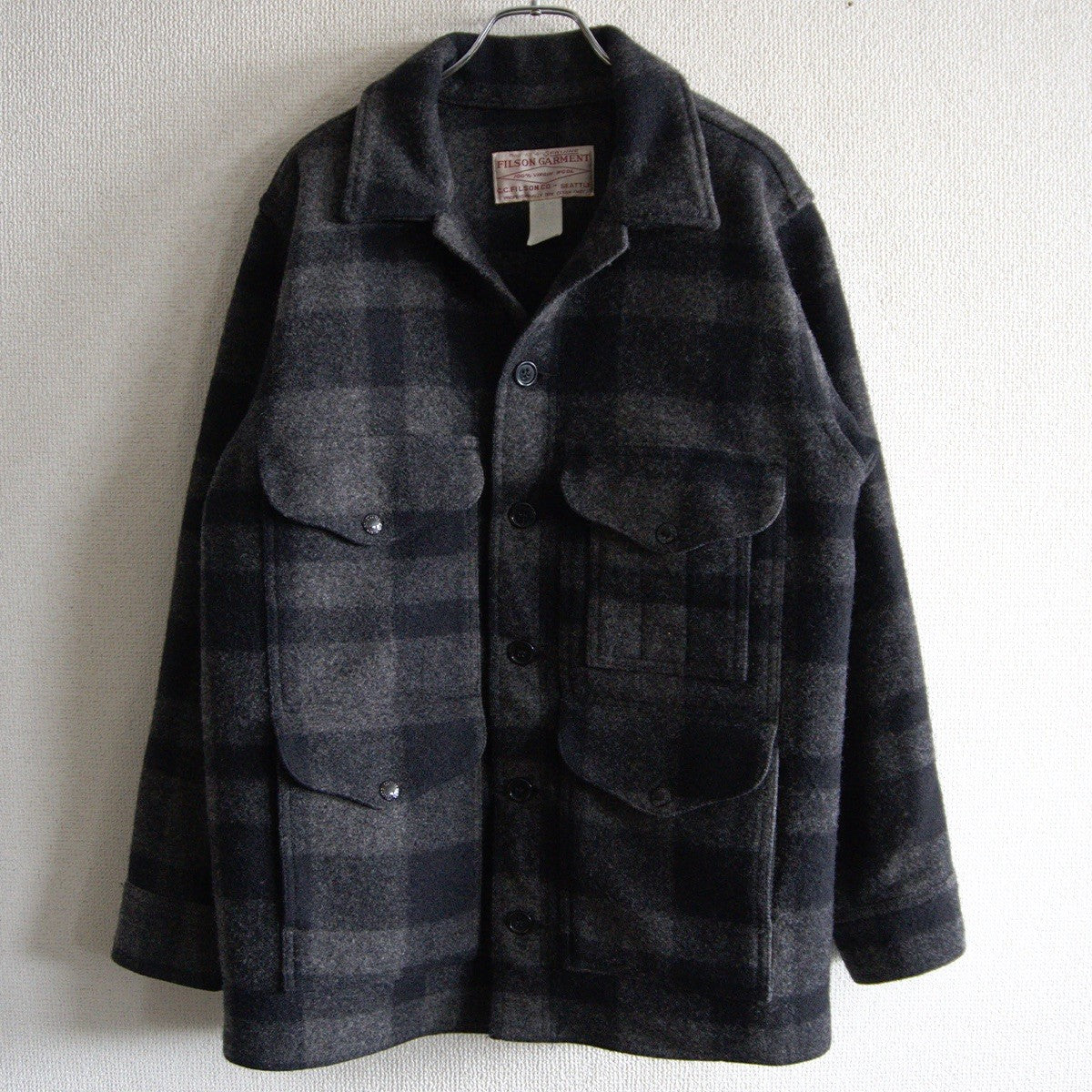 Filson Mackinaw Cruiser Jacket Gray Size 38