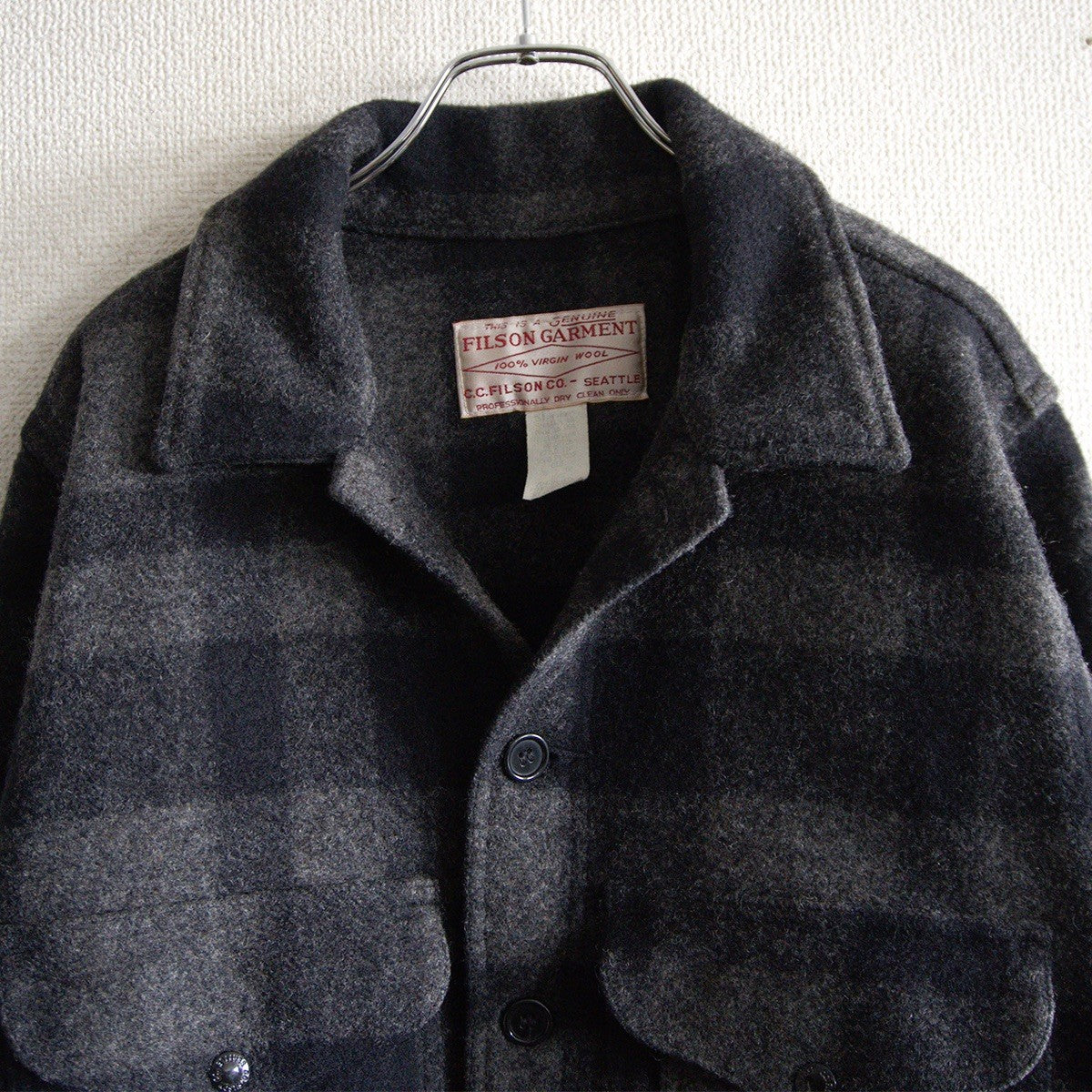 Filson Mackinaw Cruiser Jacket Gray Size 38