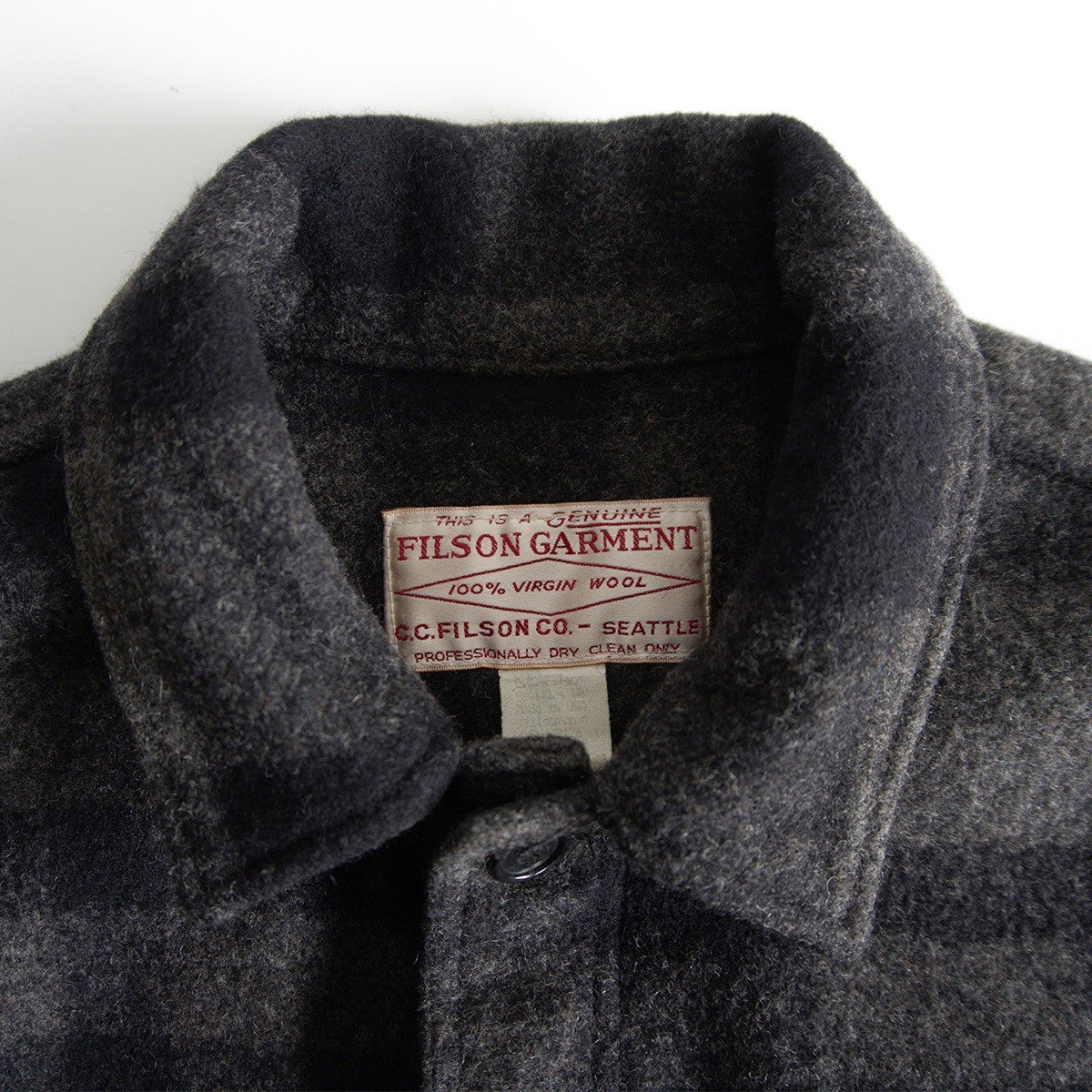 Filson Mackinaw Cruiser Jacket Gray Size 38