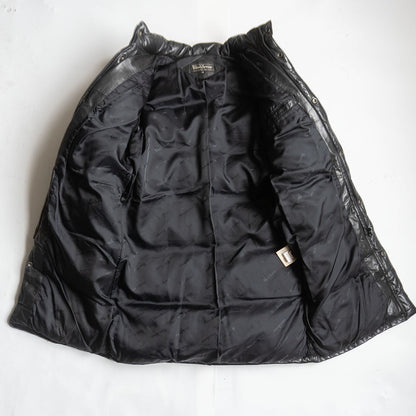 WIND ARMOR Leather Down Coat Black Size M