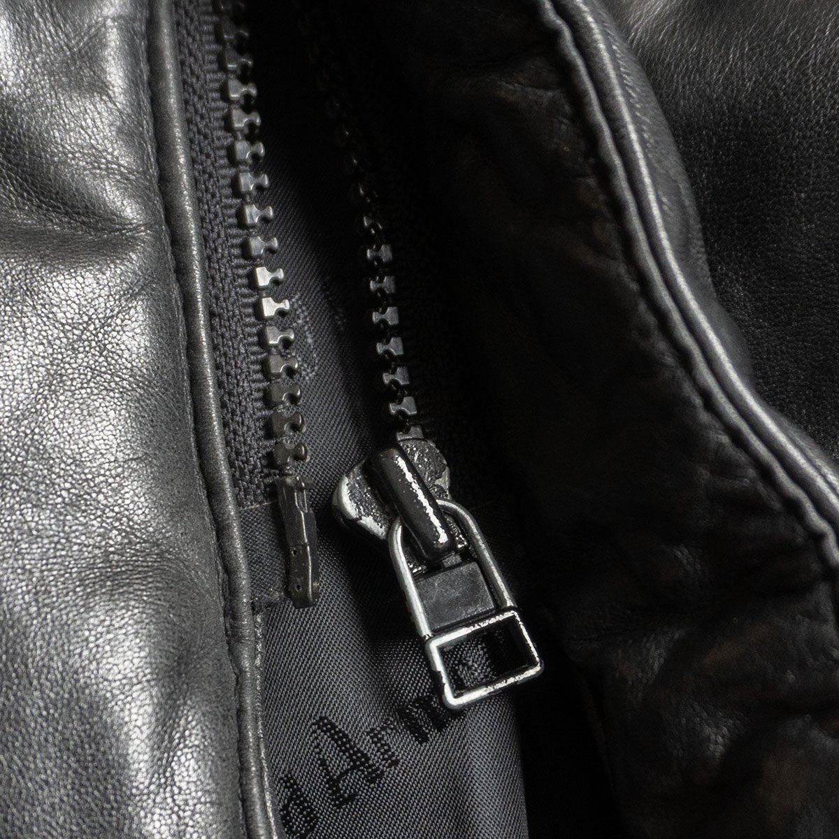 WIND ARMOR Leather Down Coat Black Size M