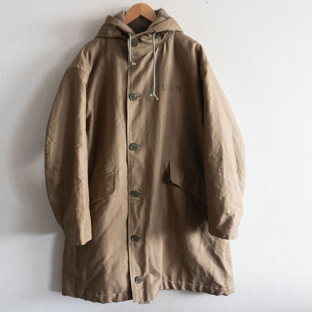 BUZZ RICKSON N-1 Deck Coat Jungle Cloth Wool Lining Size XXS