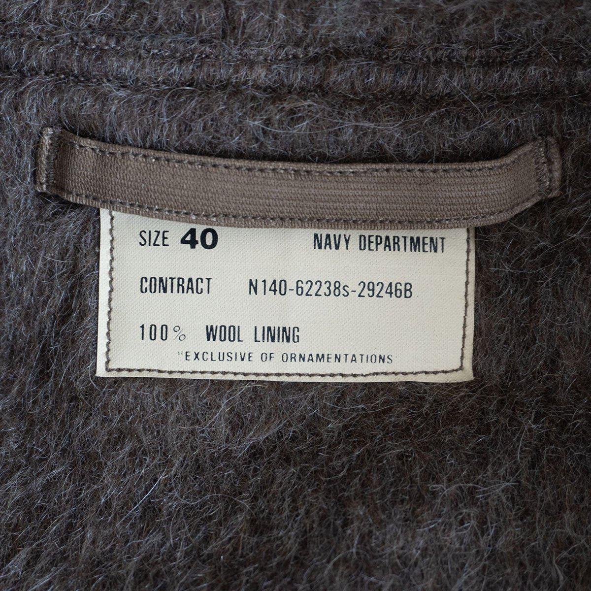 BUZZ RICKSON N-1 Deck Coat Jungle Cloth Wool Lining Size XXS