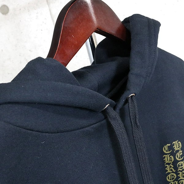 CHROME HEARTS Old English Logo Hoodie Black/Olive Size L