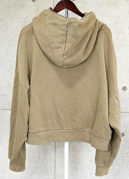 entire studios Cotton Zip-Up Hoodie Khaki Green Size S