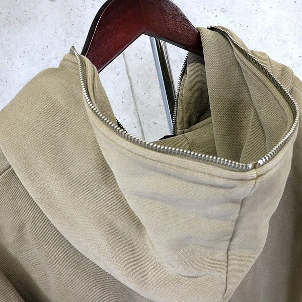 entire studios Cotton Zip-Up Hoodie Khaki Green Size S
