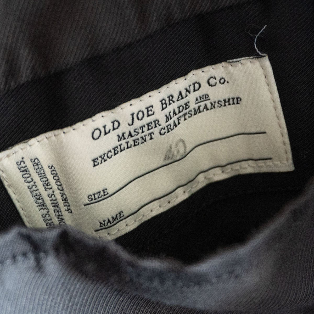Old Joe NARROW RAPEL DUSTER COAT Size 40