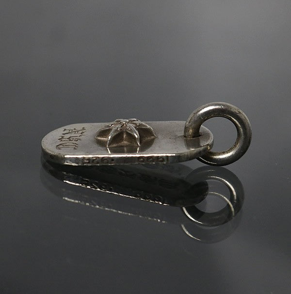 CHROME HEARTS Raised Star Dog Tag Pendant Size ONE SIZE