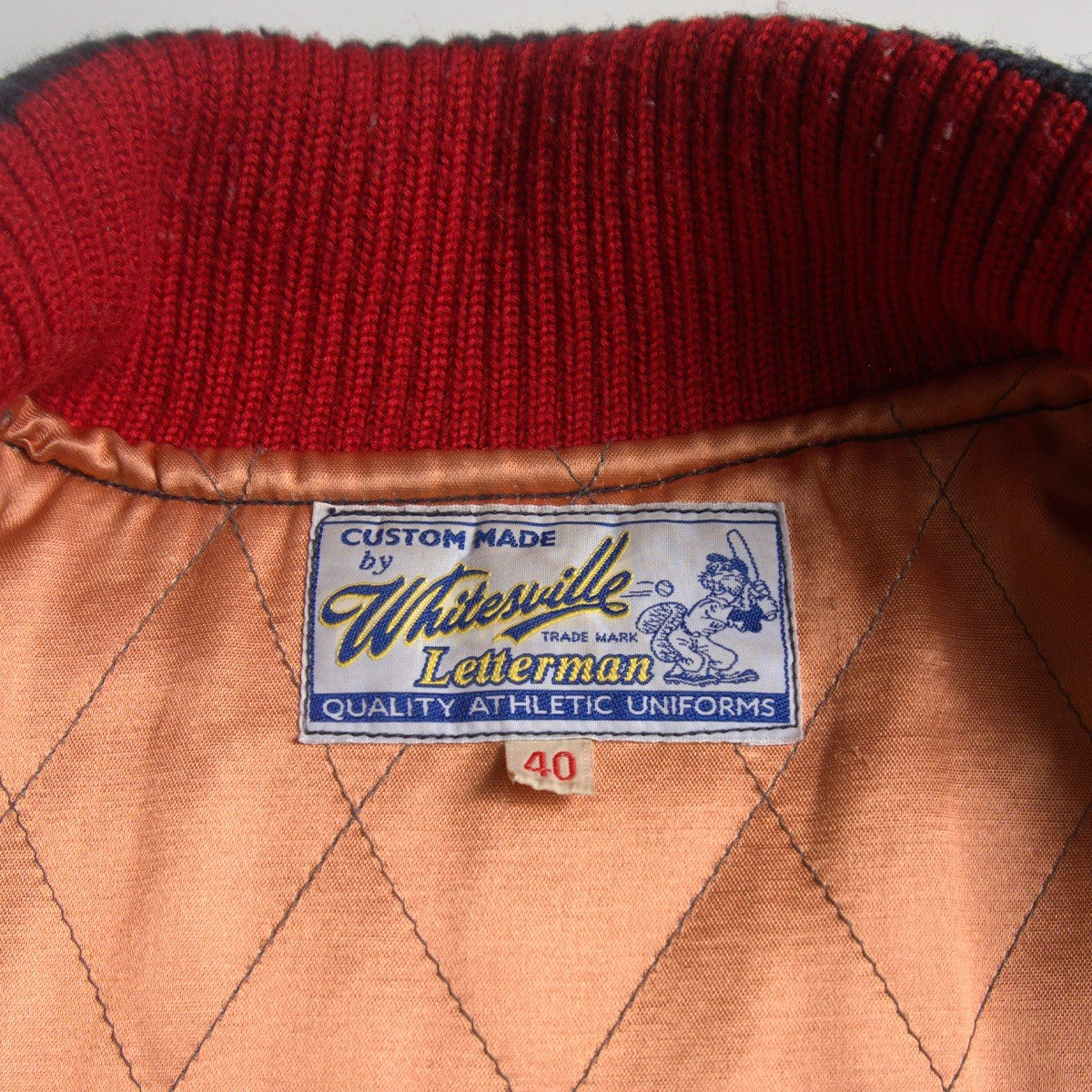 Whitesville Embellished Leather Varsity Jacket Size 40
