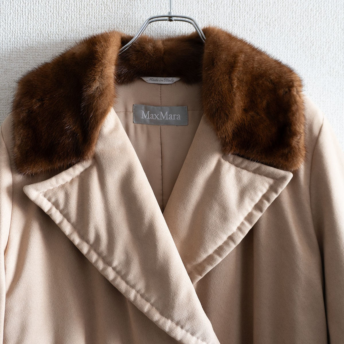 MAX MARA Padded Faux Fur Faux Suede Coat Size XXS