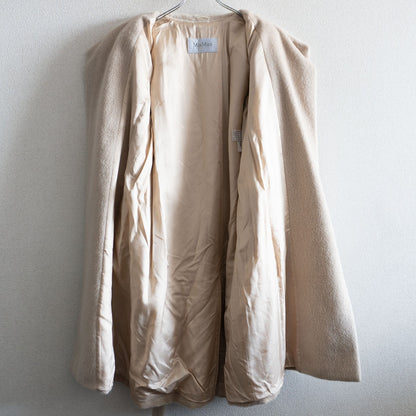 MAX MARA Alpaca Virgin Wool Belted Wrap Coat Size XS